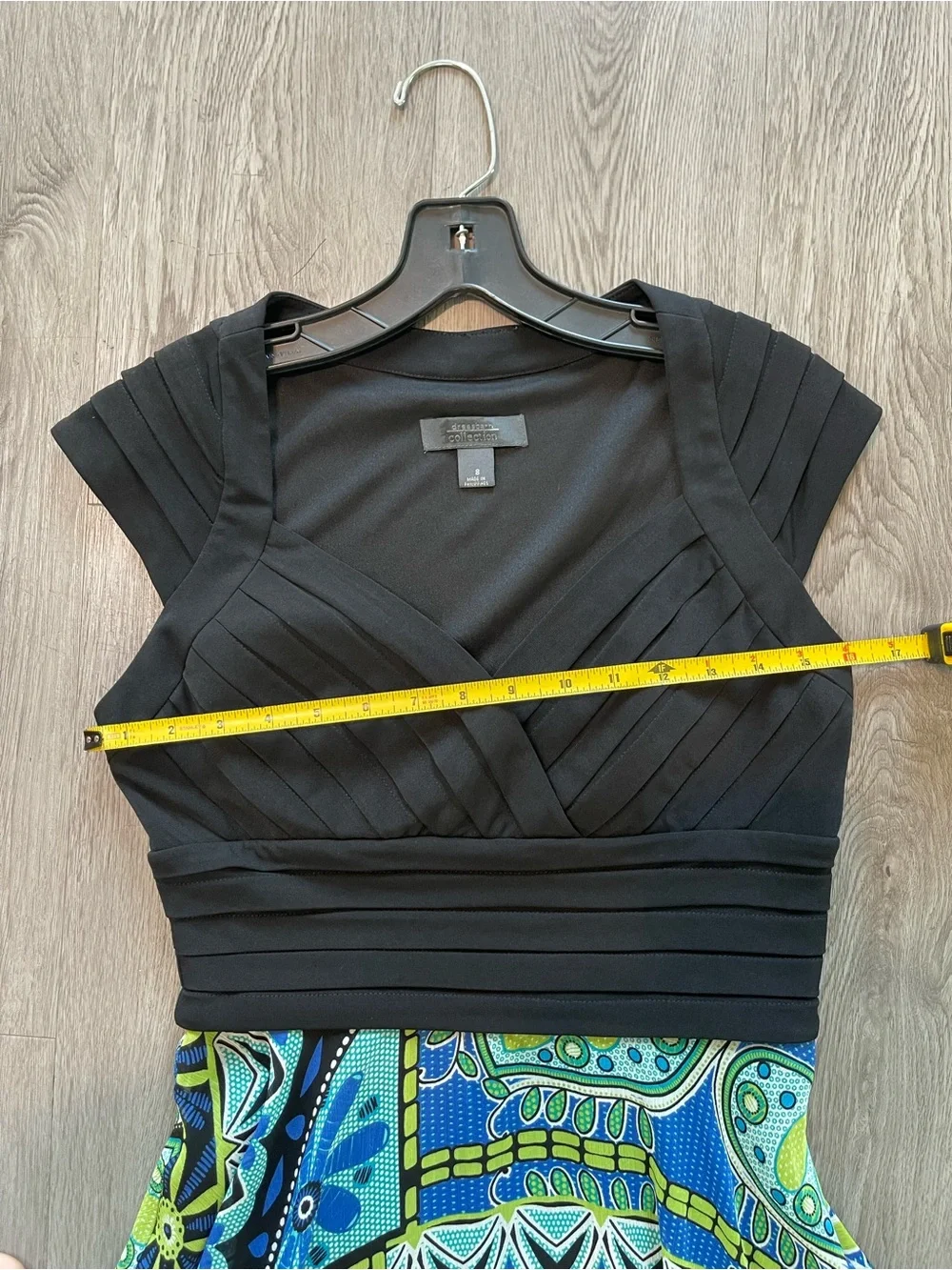 Vtg Y2K dressbarn printed asymmetrical dress